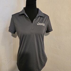 Jeep Women's Gray Nike Golf Polo Shirt Size S